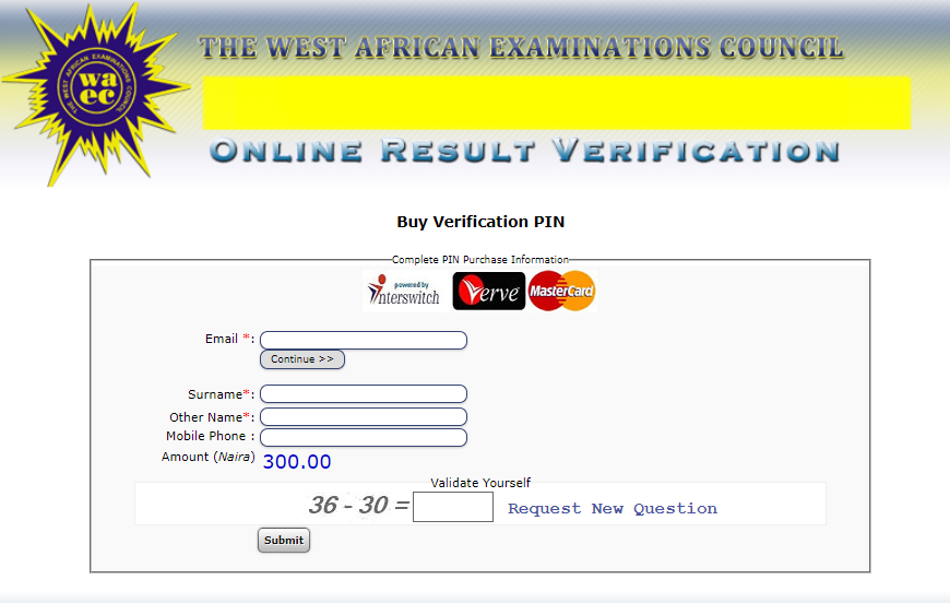 WAEC Result Verification 2019 Online WAEC Verification Pin
