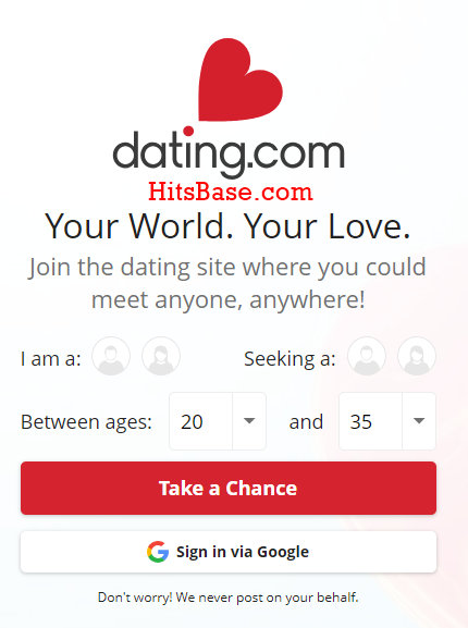 register online dating