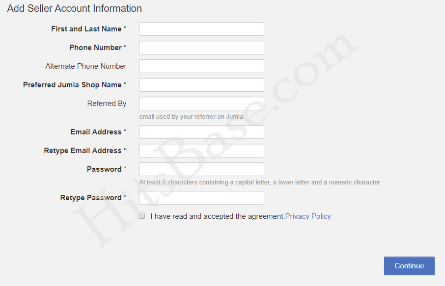 Jumia Seller Center Ghana Sign Up Free Account